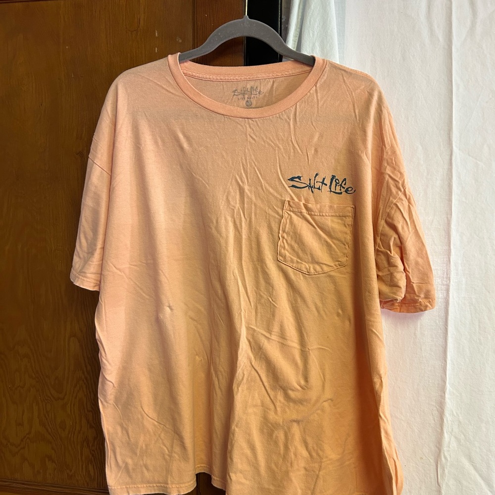 Salt Life Orange Short Sleeve Tee